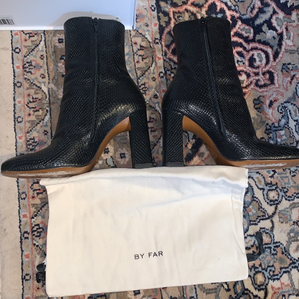 BY FAR Elliot snake print boots 38 leather - Picture 12 of 12